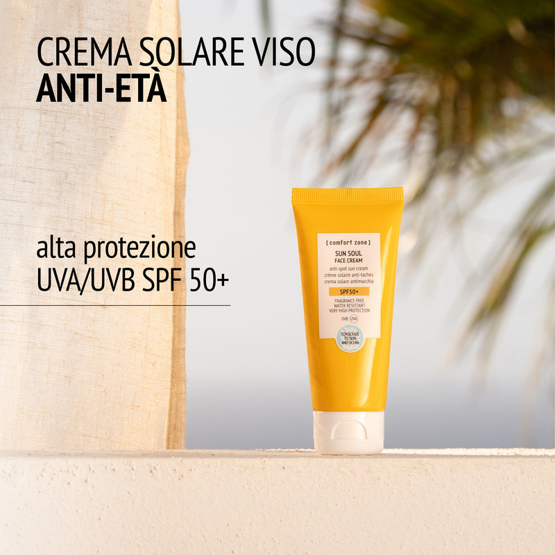 Comfort Zone: SUN SOUL FACE CREAM SPF50 Crema solare viso anti macchia-
