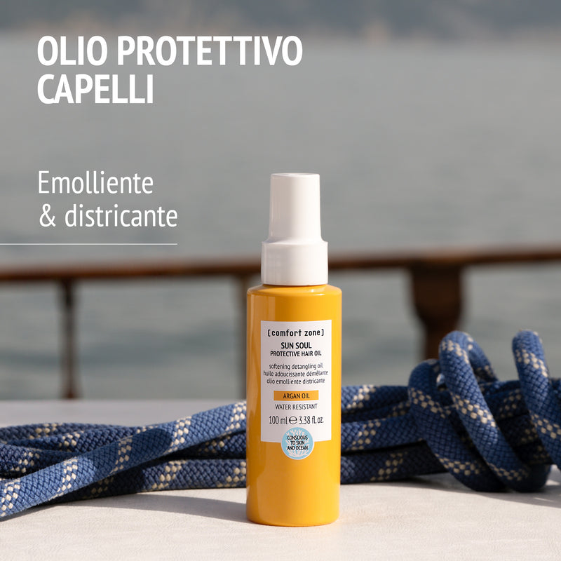 Comfort Zone: SUN SOUL PROTECTIVE HAIR OIL  Olio emolliente districante -pdp
